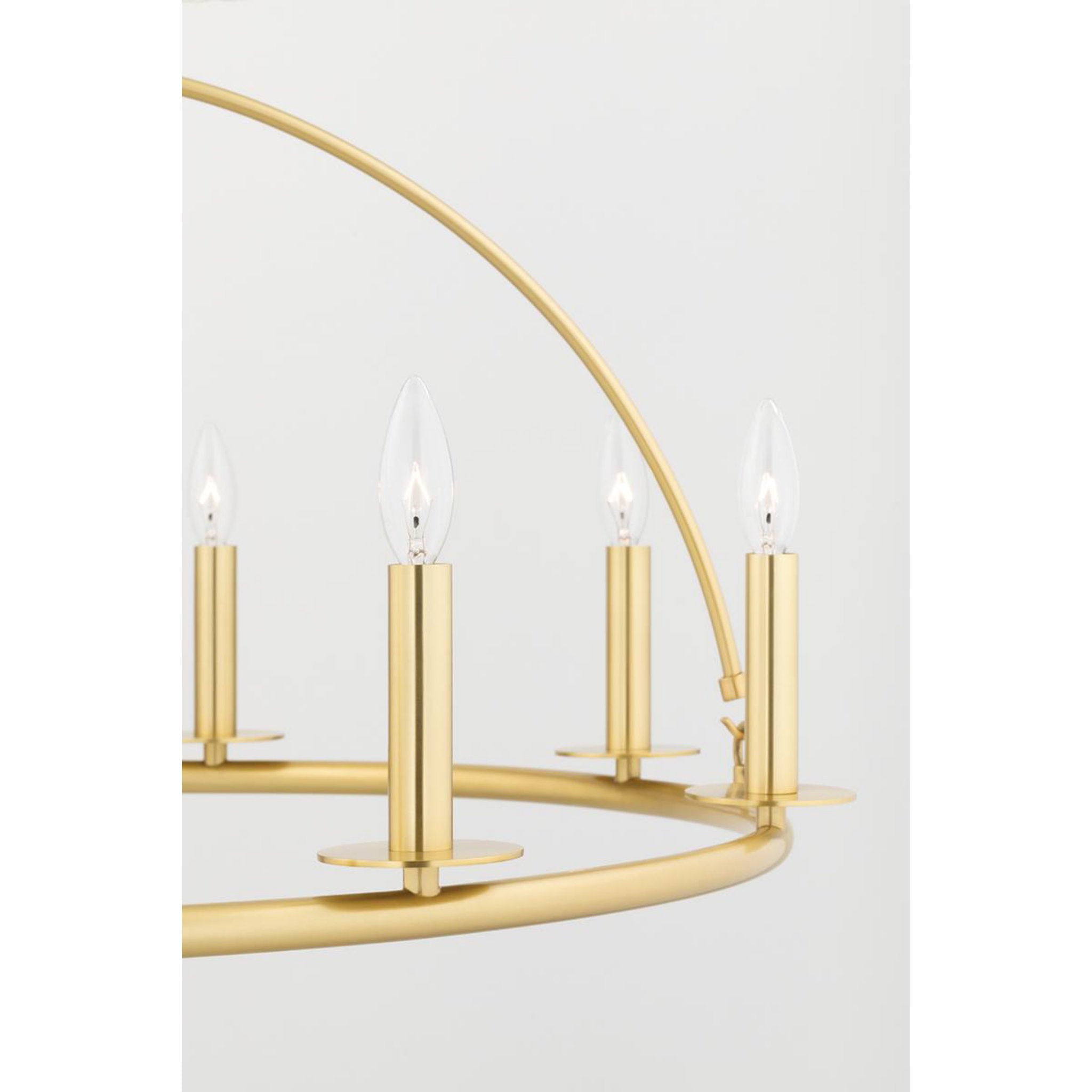 Howell 12-Light Chandelier in  Aged Brass 47L x 47W x 26.5H