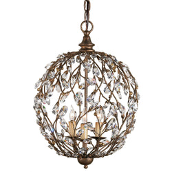 Crystal Bud Gold Orb Chandelier - Cupertino