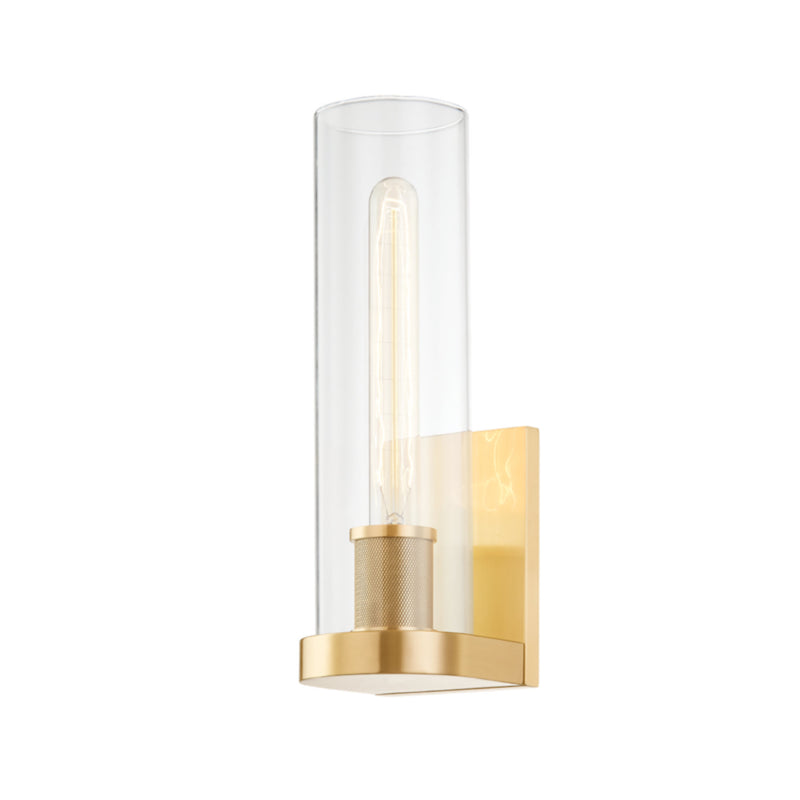 Porter 1 Light Wall Sconce in Aged Brass