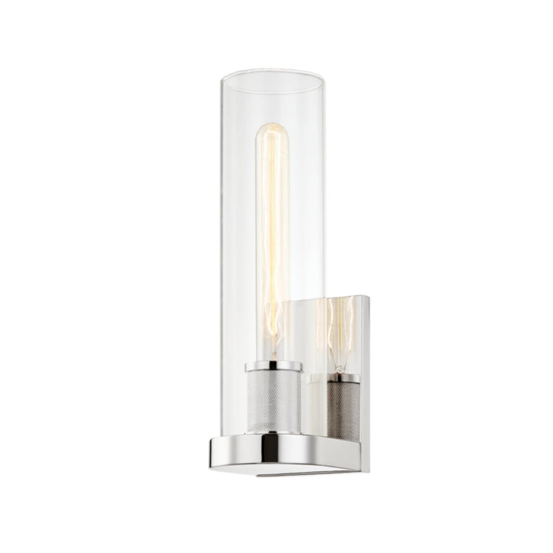 Porter 1 Light Wall Sconce in Polished Nickel