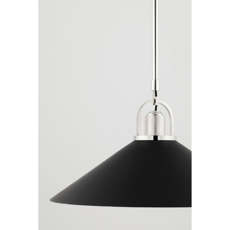 Syosset 1 Light Pendant in Aged Brass/soft Off White Foundry Lighting