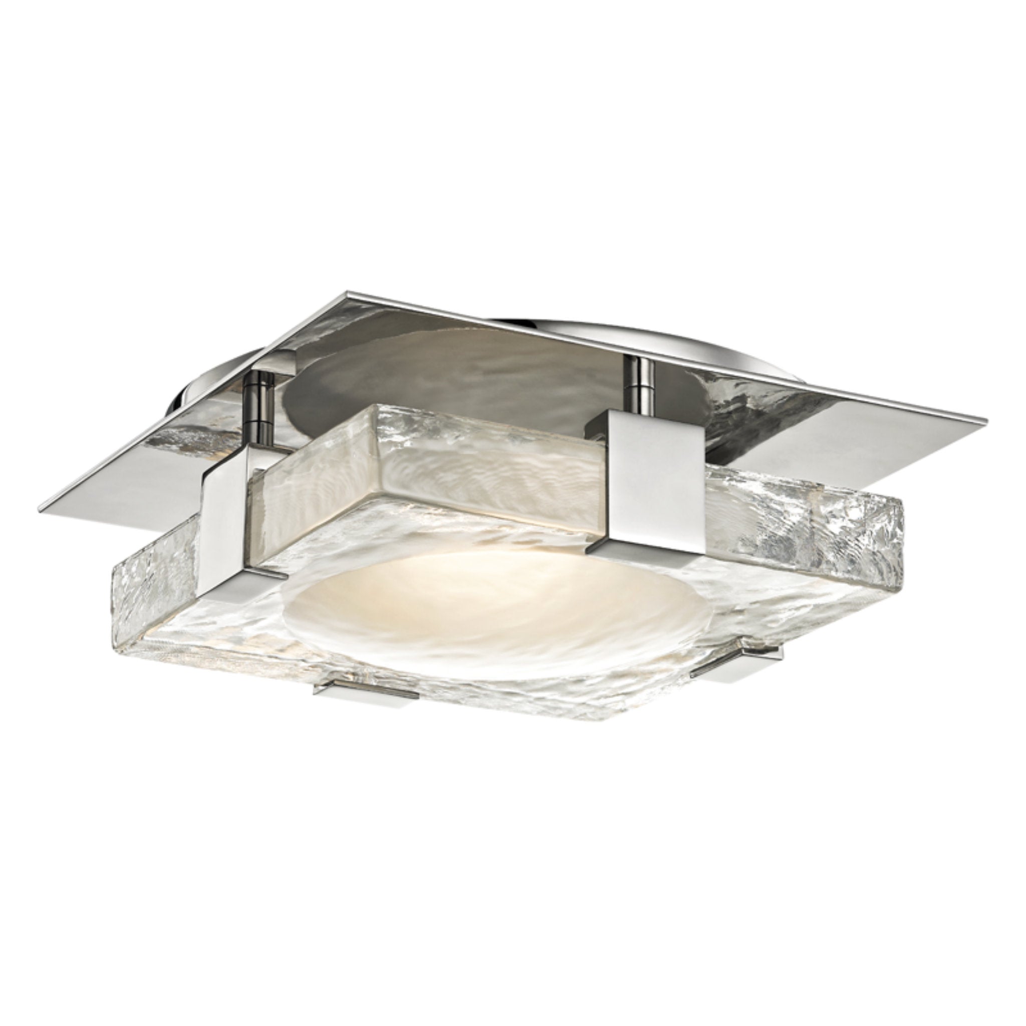 Bourne 1 Light Wall Sconce in Polished Nickel
