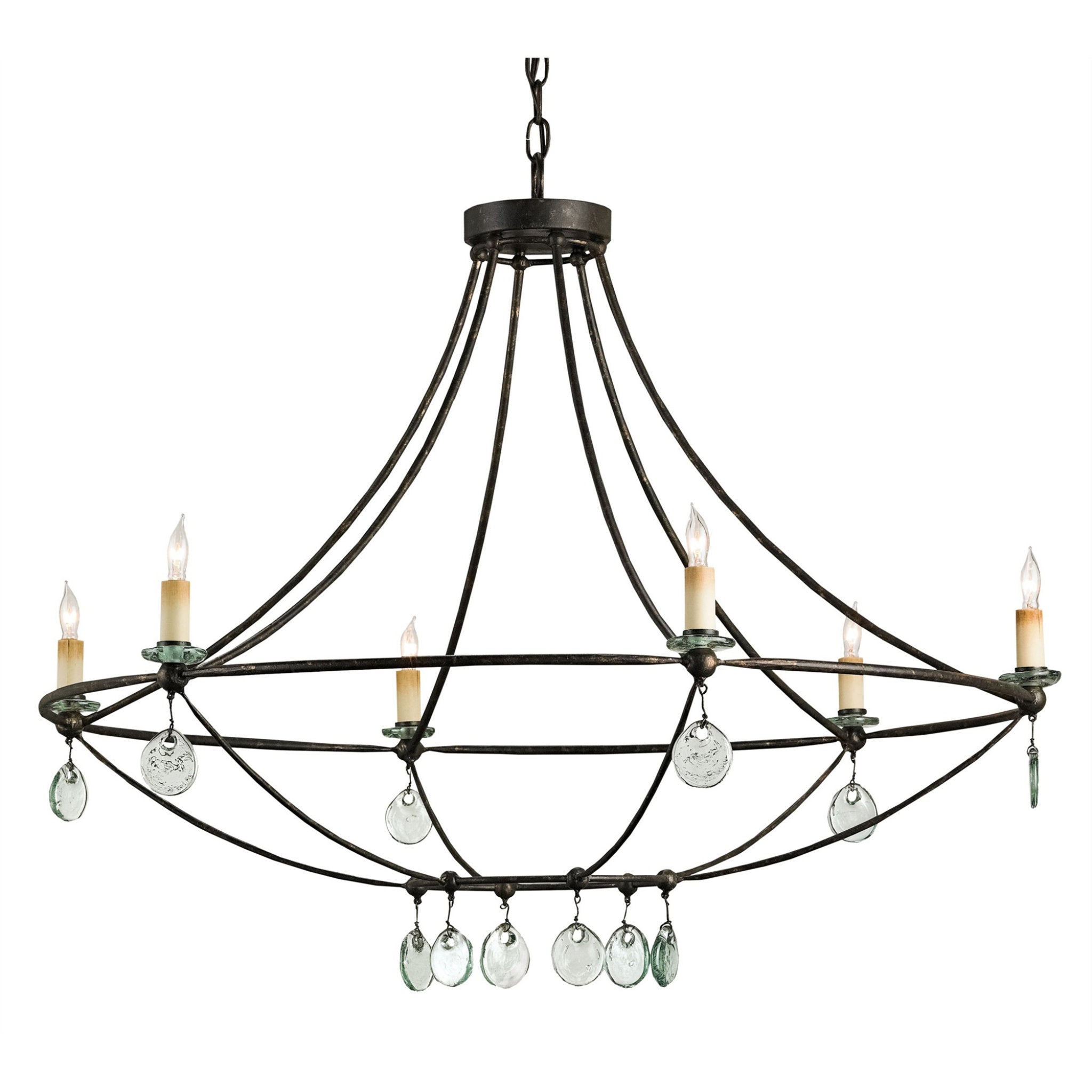 Novella Large Black Chandelier - Mayfair