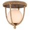 Passageway Rope Flush Mount - Natural/Dorado Gold/Frosted White