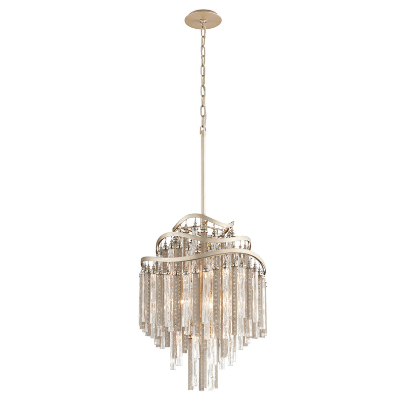 Chimera 7 Light Chandelier in Tranquility Silver Leaf
