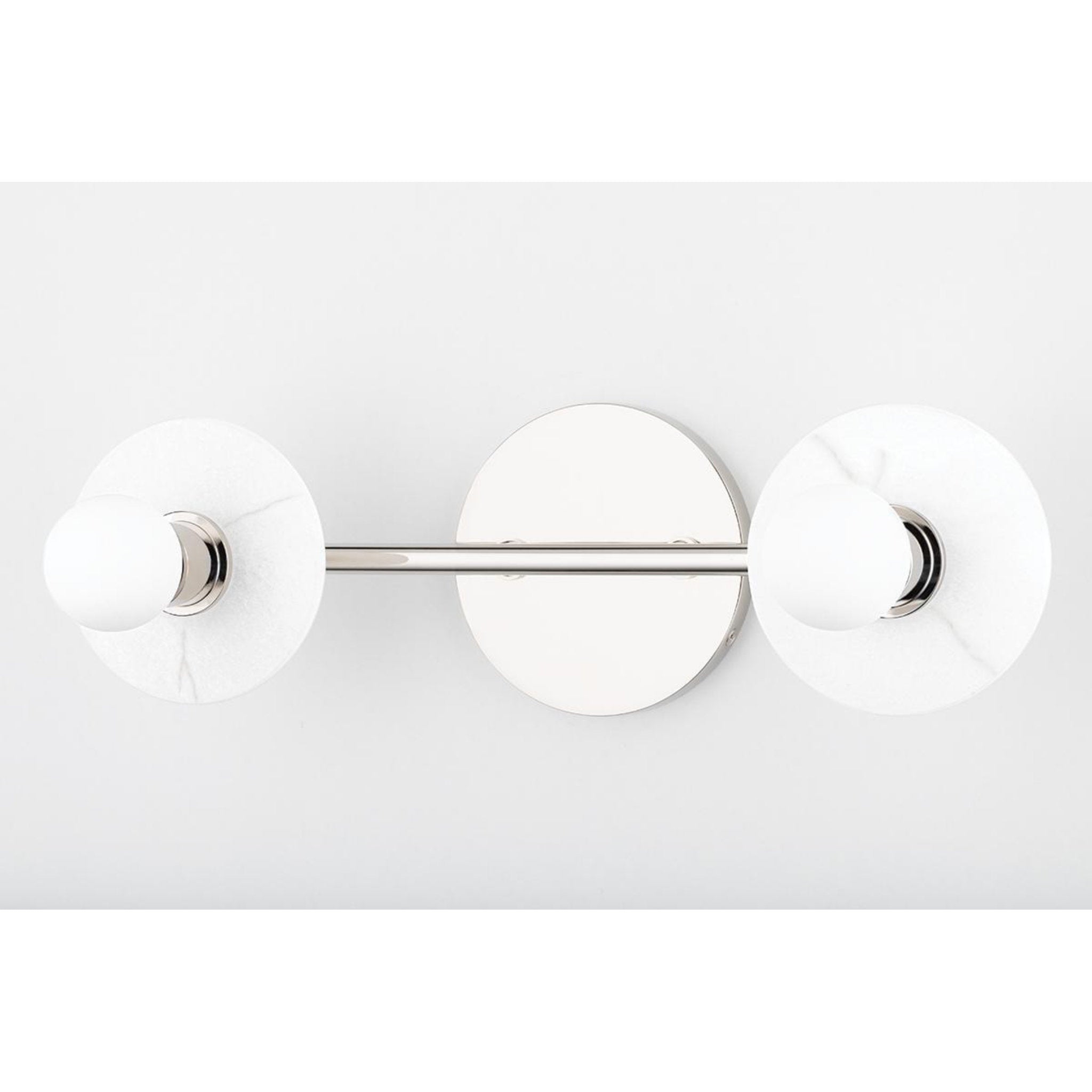 Elmont 2 Light Bath and Vanity in Polished Nickel