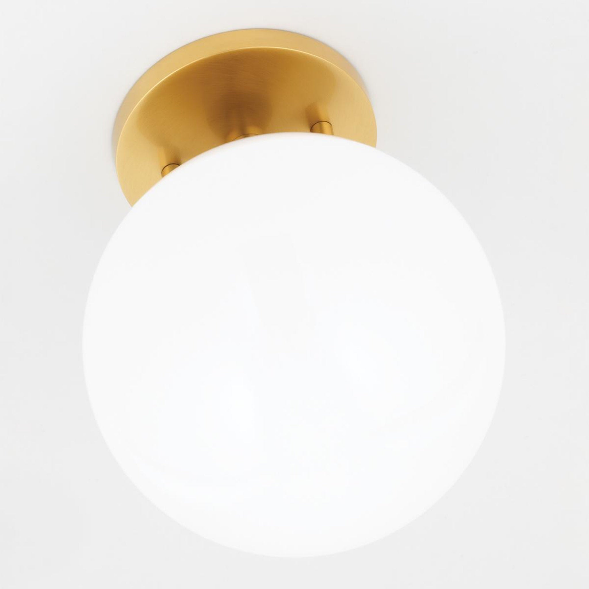 Stella 3-Light Semi Flush in Aged Brass