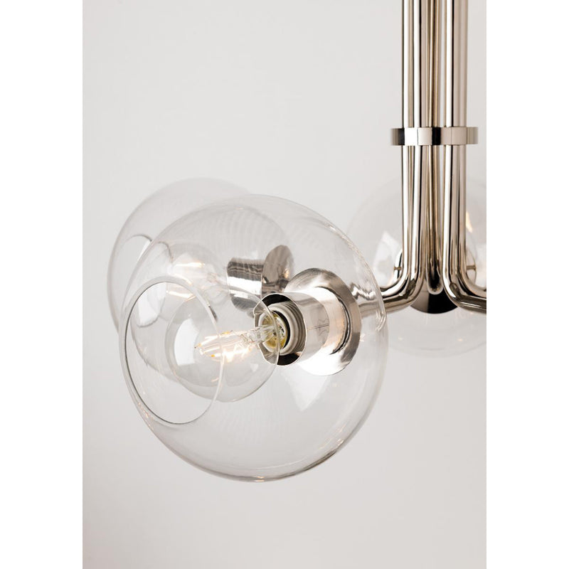 Margot 1 Light Pendant in Polished Nickel