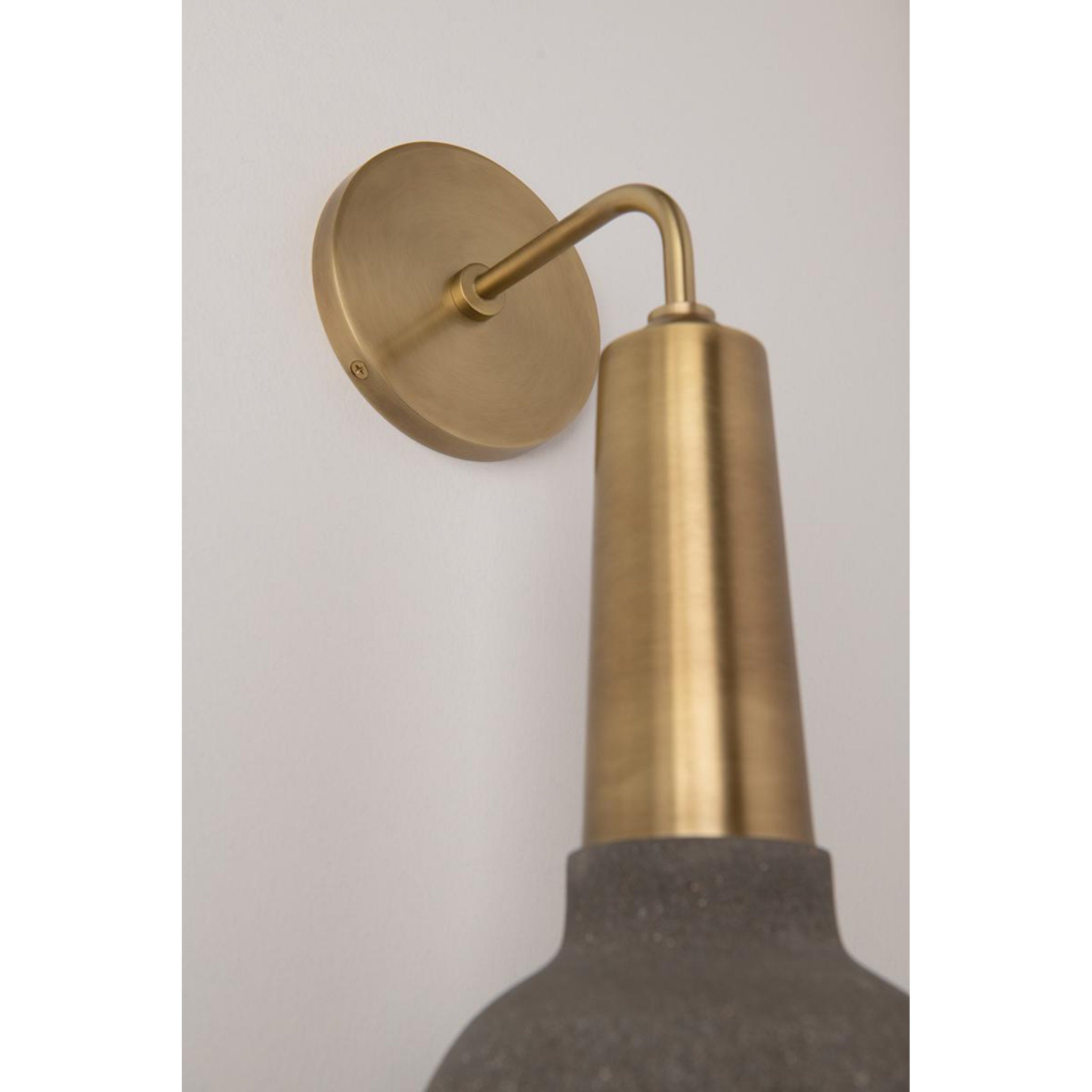 Macy 1-Light Pendant in Aged Brass