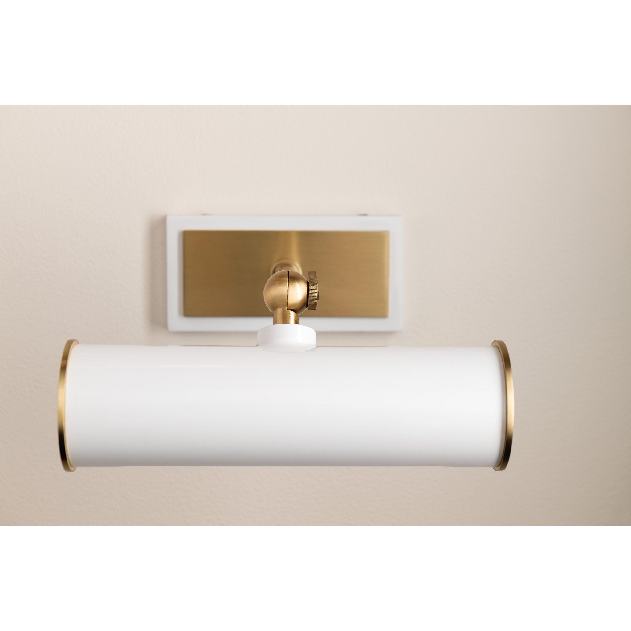 Holly 3-Light Picture Light in  Aged Brass/Soft Off White 5.5L x 24.25W x 4.75H