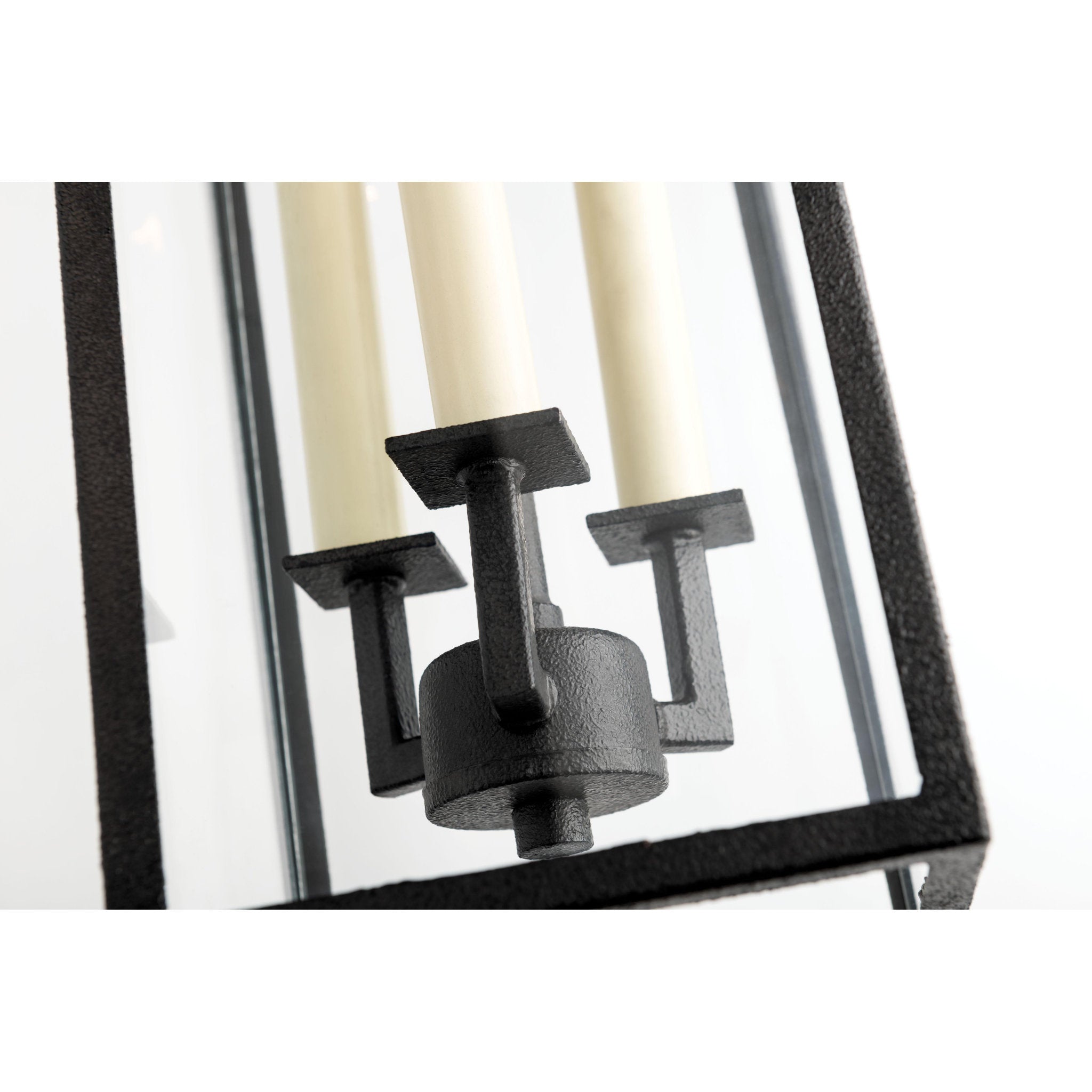 Beckham Wall Sconce 3-Light Outdoor LED in  Forged Iron 6L x 6W x 21.5H