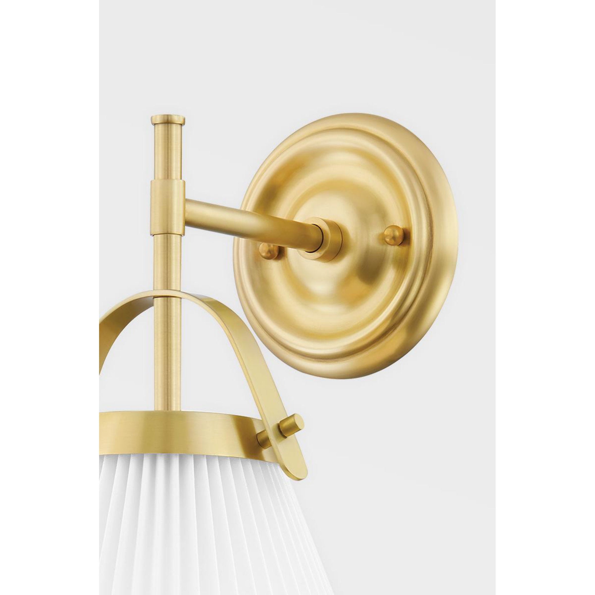 Aldridge 1-Light Wall Sconce in  Aged Brass 9.25L x 9.25W x 14H