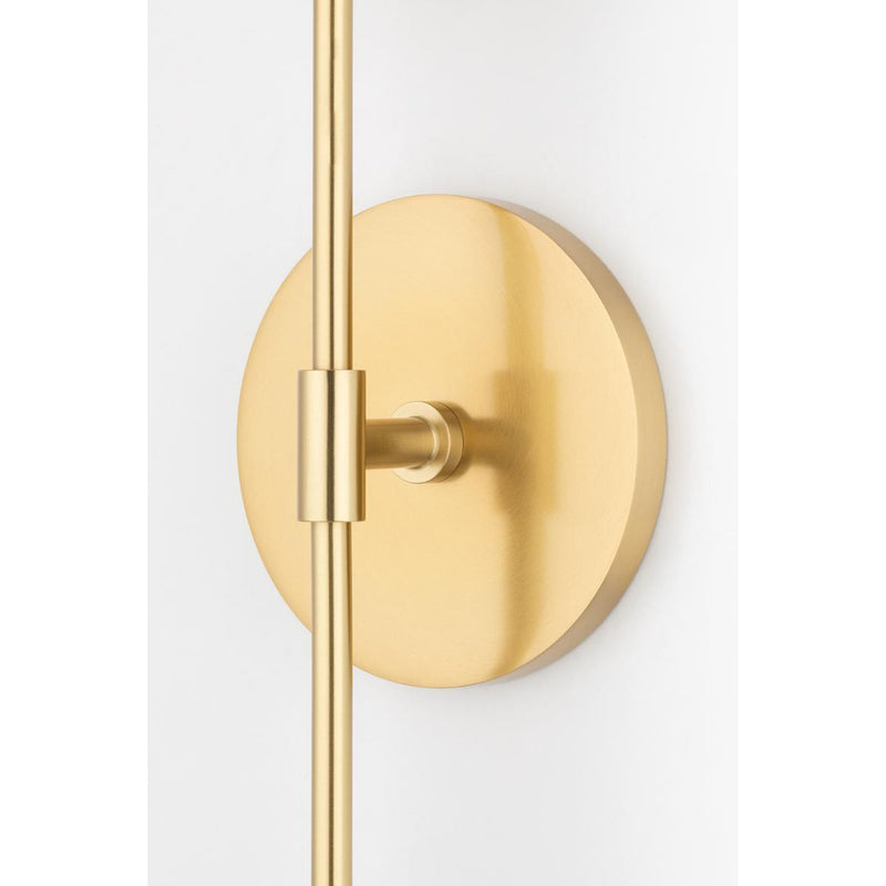 Olivia 1 Light Wall Sconce in Polished Nickel