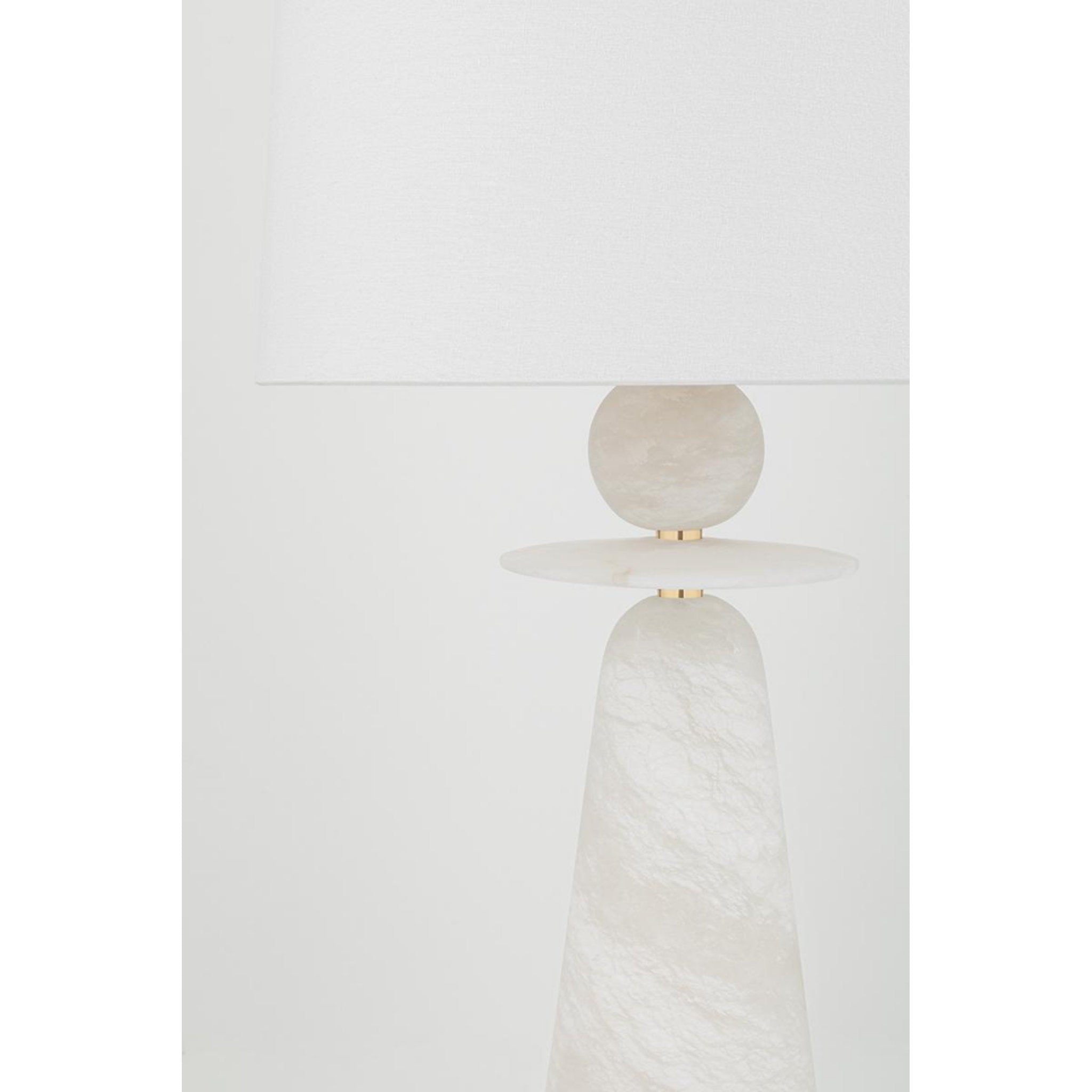 Montgomery 1-Light Table Lamp in  Aged Brass 13.75L x 13.75W x 30.25H