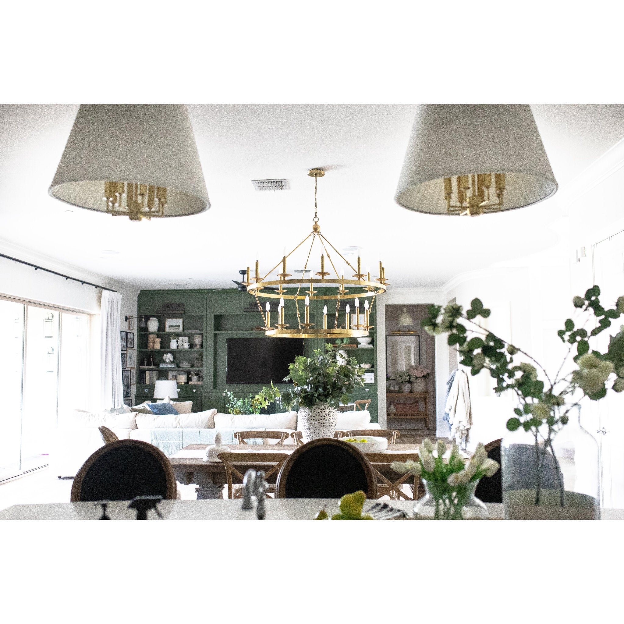 Allendale 20-Light Chandelier in  Aged Brass 46.75L x 46.75W x 38H
