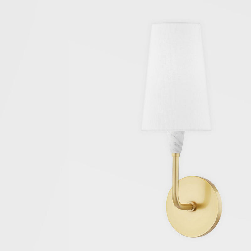 Janice 1 Light Wall Sconce in Polished Nickel