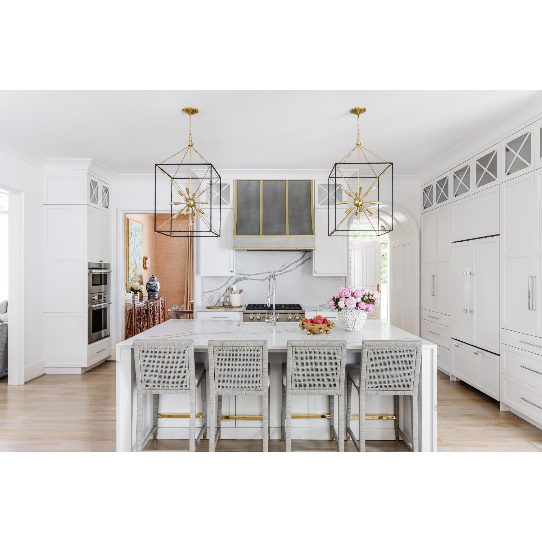 Glendale 13-Light Lantern in  Aged Brass/Black 20.25L x 20.25W x 38.25H