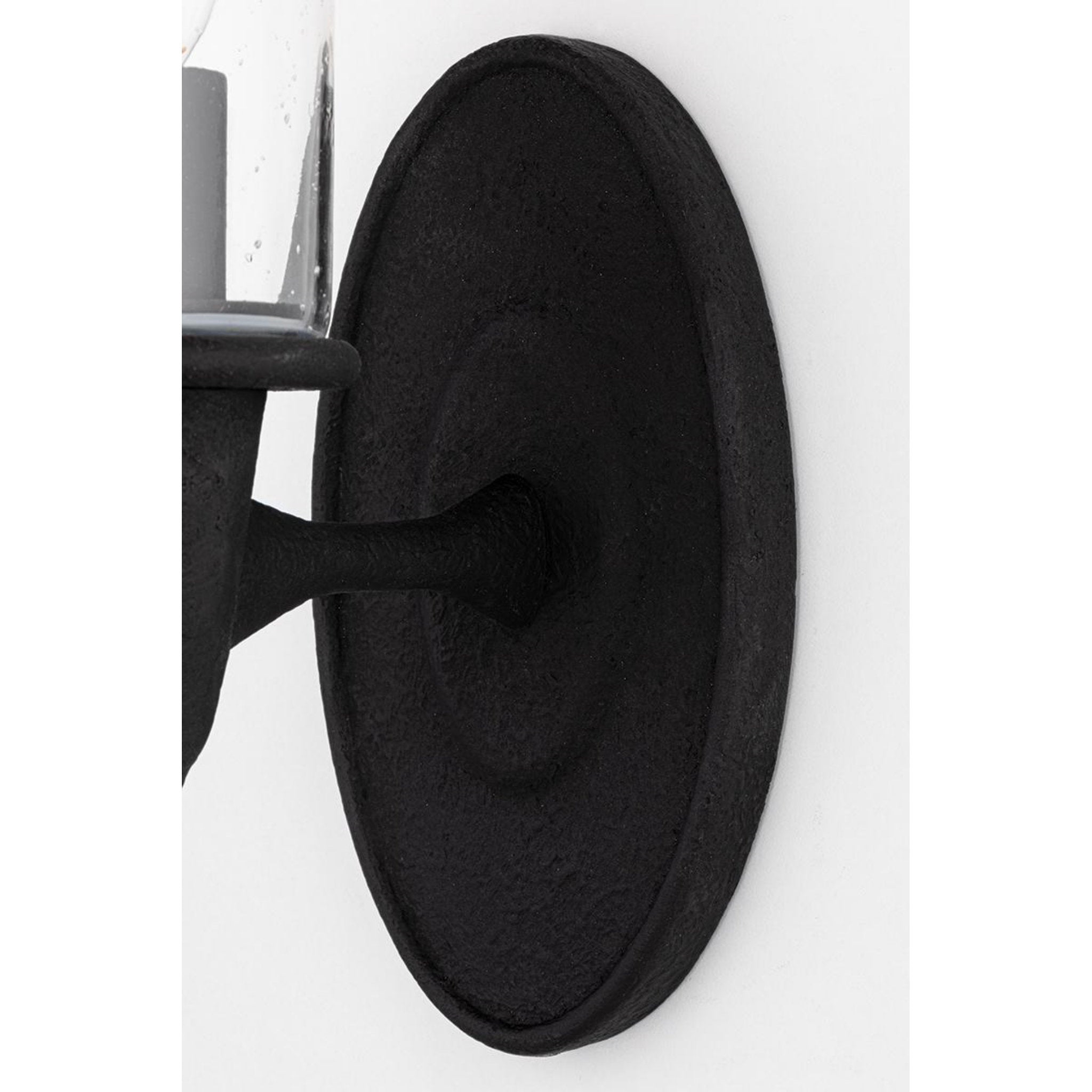 Chisel 1 Light Wall Sconce in Black Iron