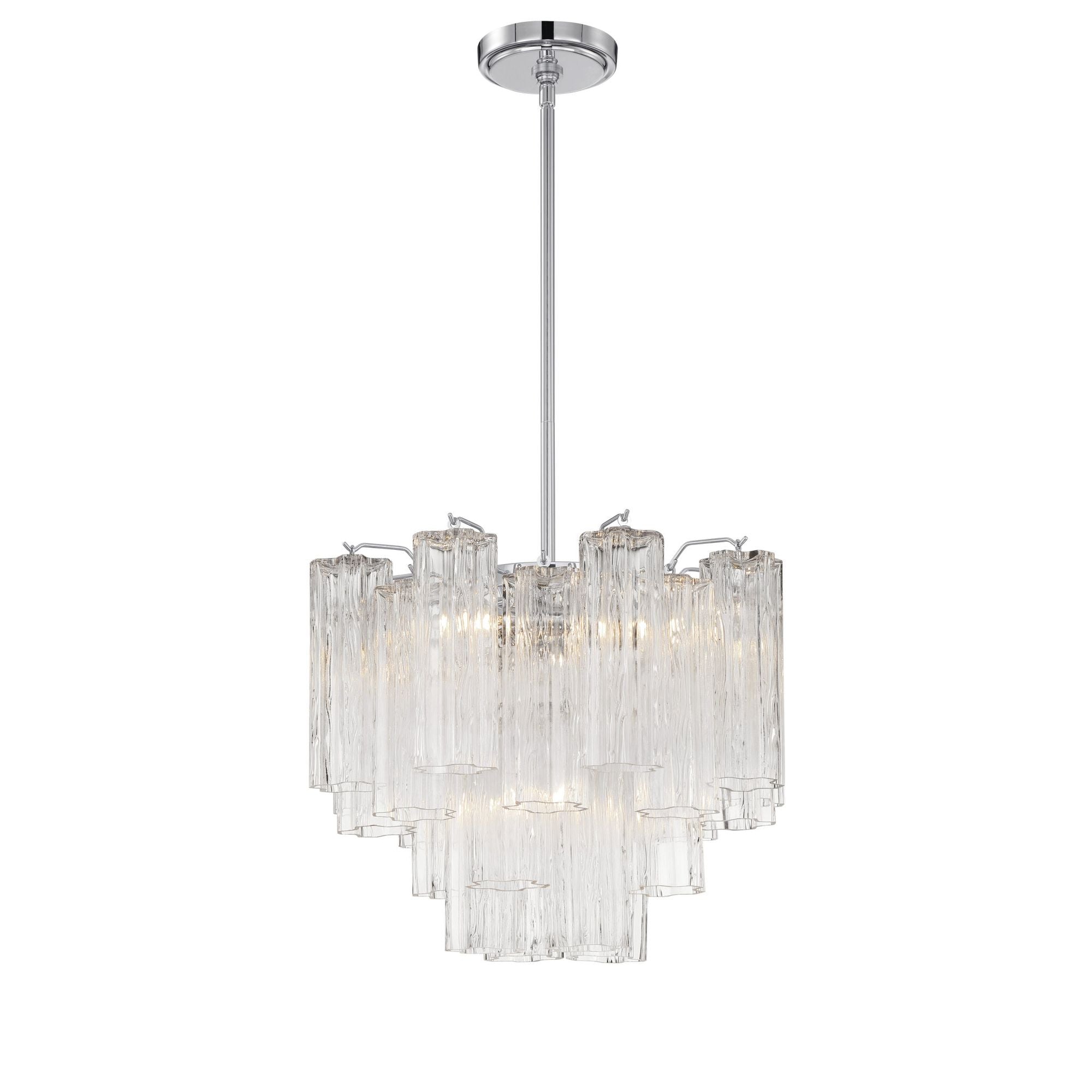 Addis 17.75'' Polished Chrome Chandelier Clear 17.75"W x 13.75"H x 17.75"D