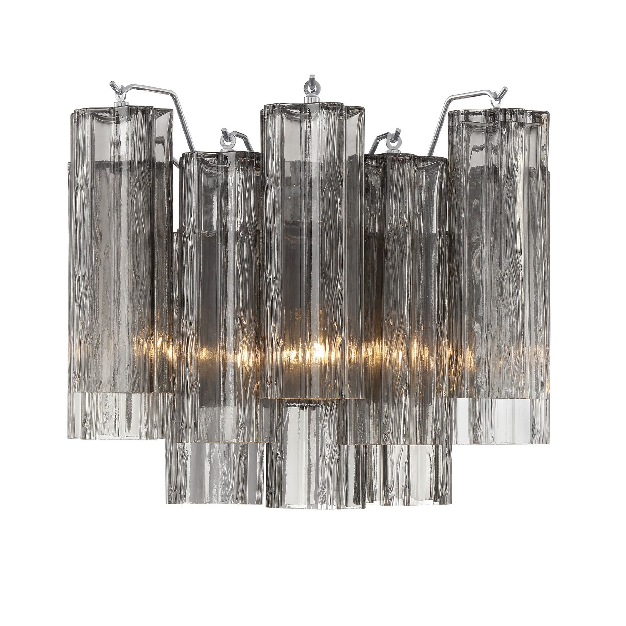 Addis 14.5'' Polished Chrome Sconce Gray 14.5"W x 11.75"H x 9.75"D