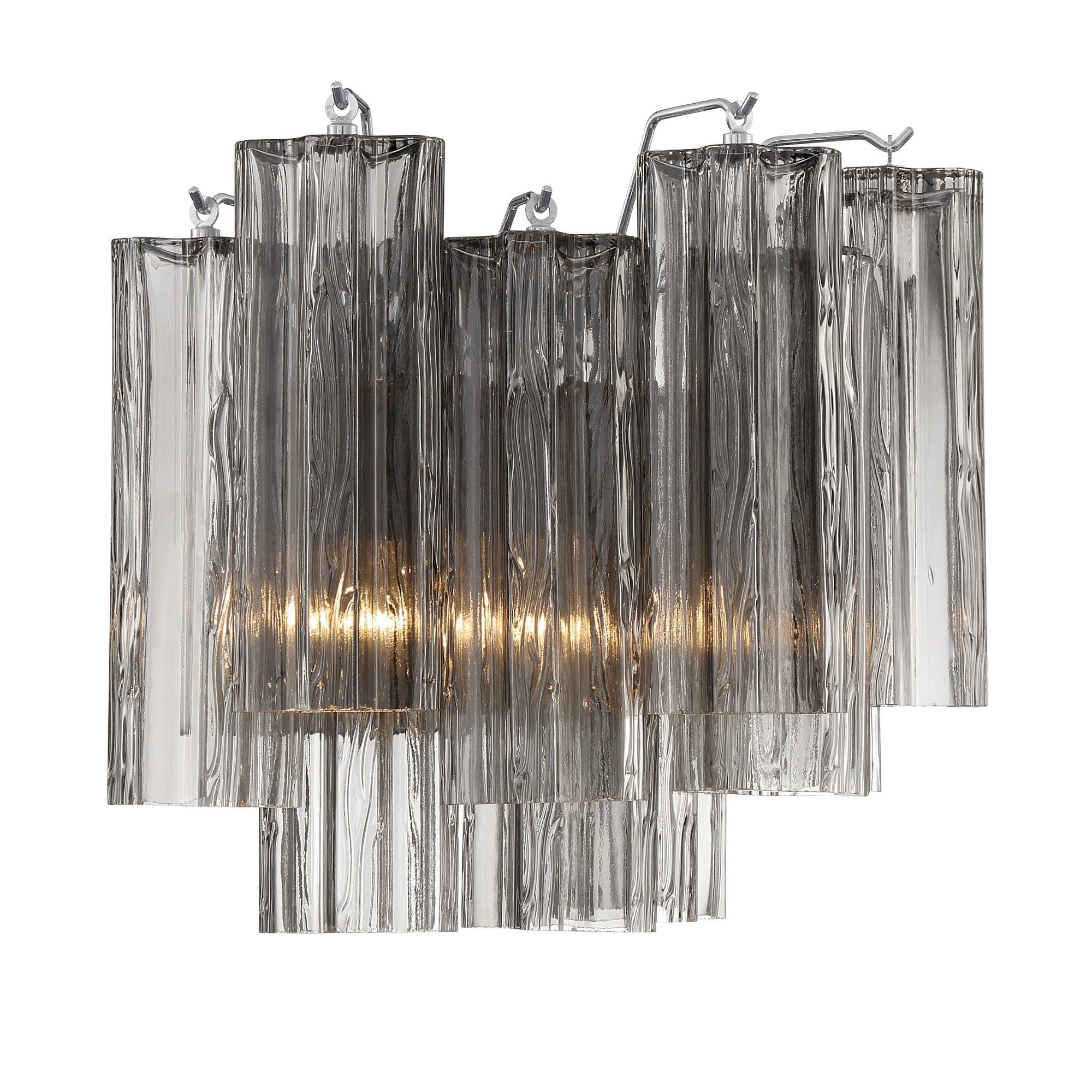 Addis 14.5'' Polished Chrome Sconce Gray 14.5"W x 11.75"H x 9.75"D
