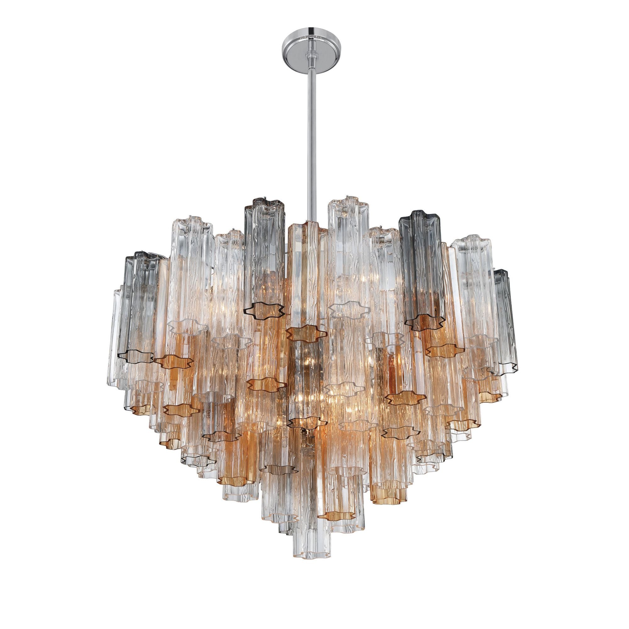 Addis 32'' Polished Chrome Chandelier Multi 32"W x 21.5"H x 32"D