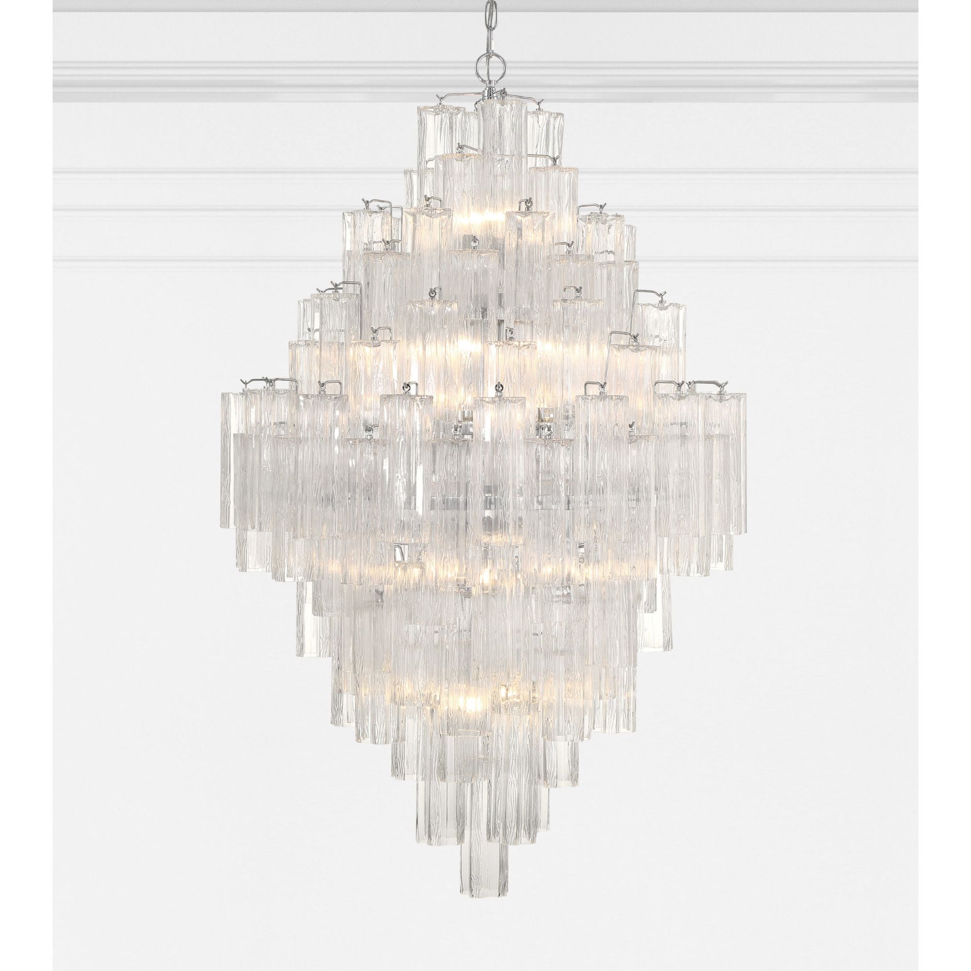 Addis 31.5'' Polished Chrome Chandelier Clear 31.5"W x 50.5"H x 31.5"D