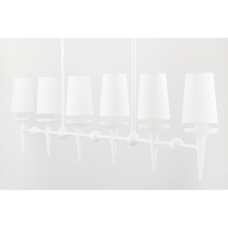 Torch 2 Light Wall Sconce in White Plaster