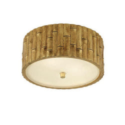 Alexa Hampton Frank Small Flush Mount in Gild with Frosted Glass