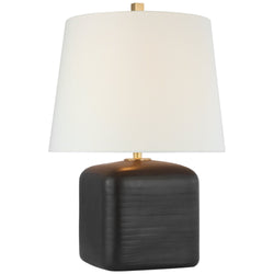 Amber Lewis Ruby Medium Table Lamp in Matte Black with Linen Shade