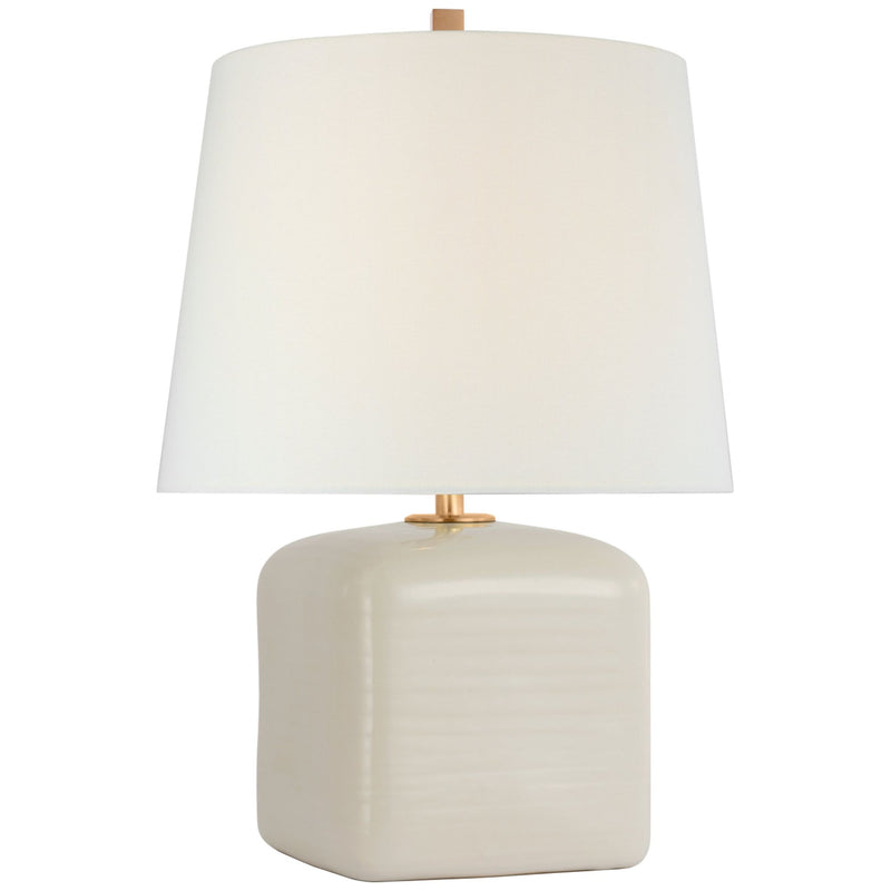 Amber Lewis Ruby Medium Table Lamp in Ivory with Linen Shade