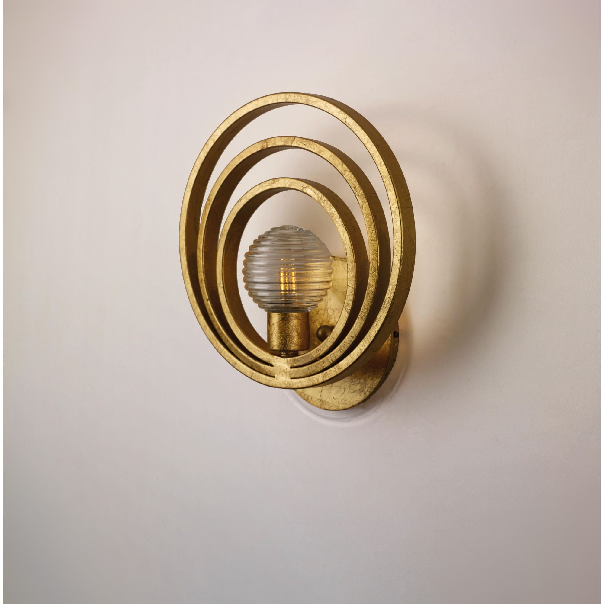 Studio M SM23631CRGL Frequency 1-Light Wall Sconce in Gold Leaf