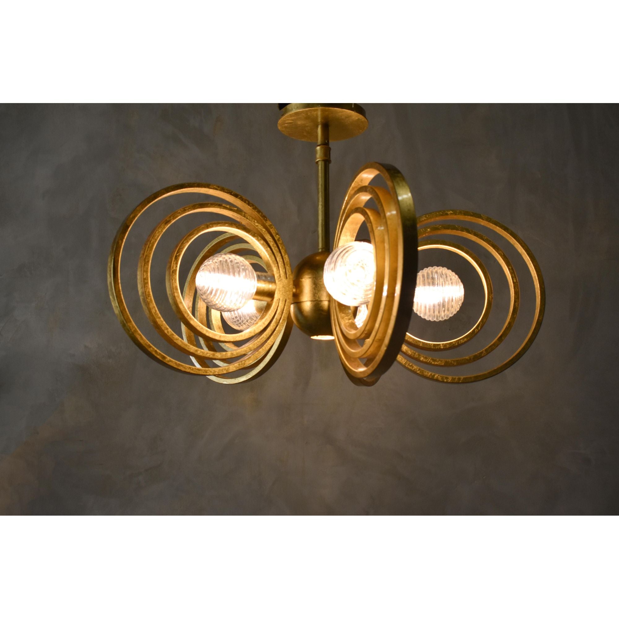 Studio M SM23634CRGL Frequency 5-Light Pendant in Gold Leaf