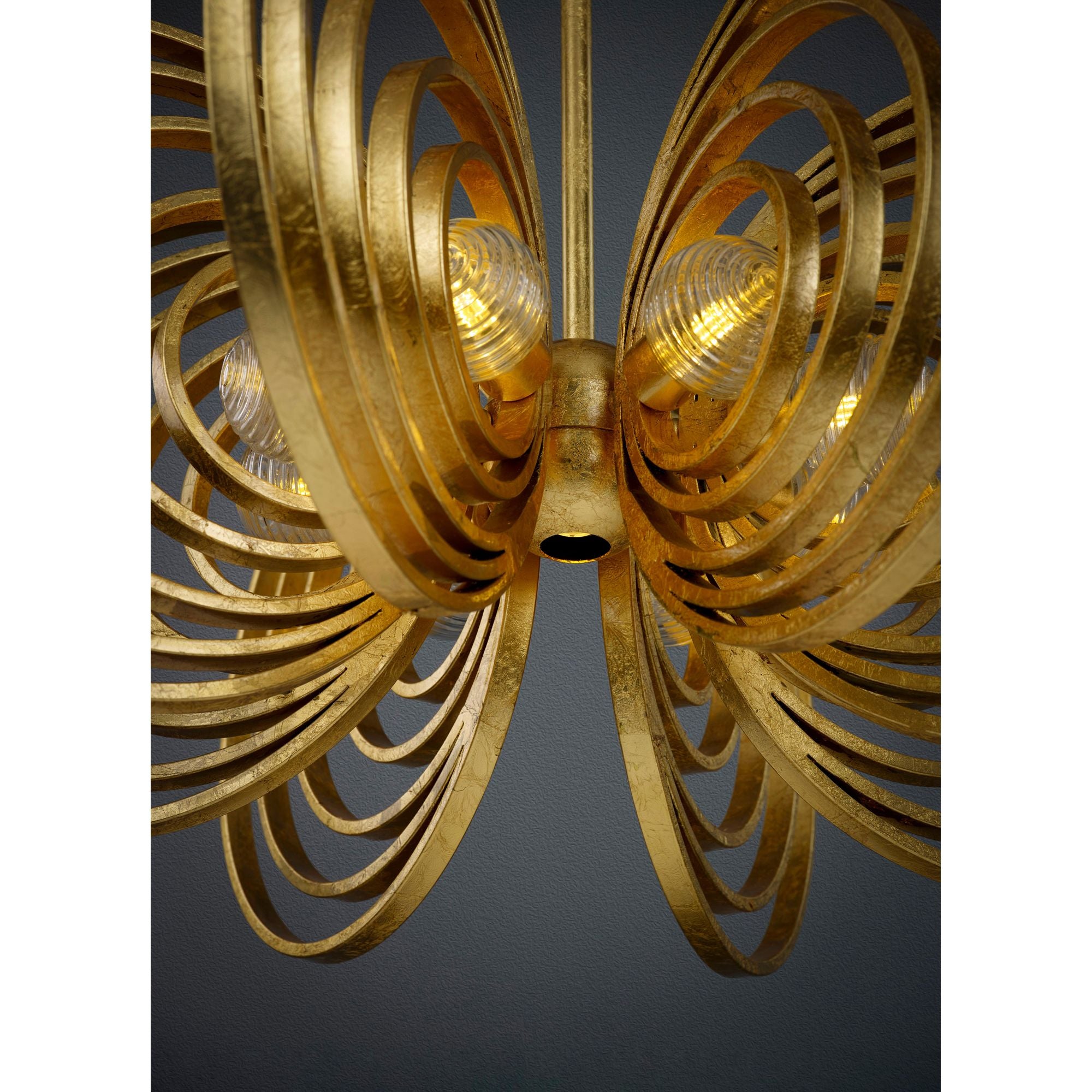 Studio M SM23638CRGL Frequency 8-Light Pendant in Gold Leaf