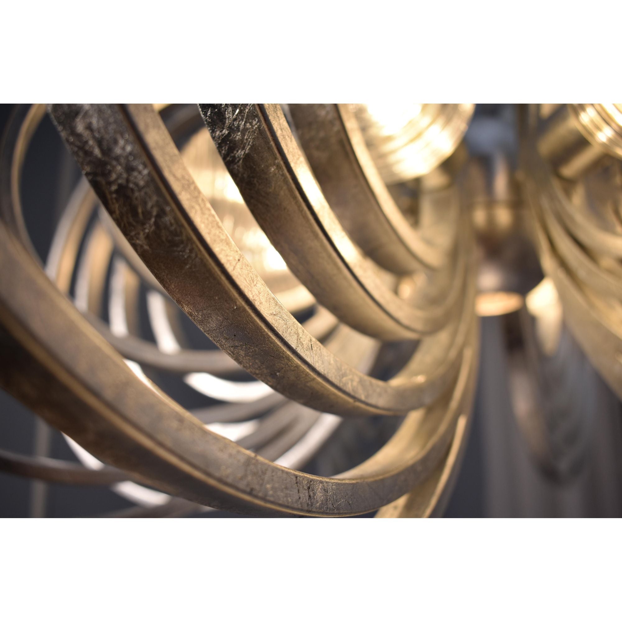 Studio M SM23638CRSL Frequency 8-Light Pendant in Silver Leaf