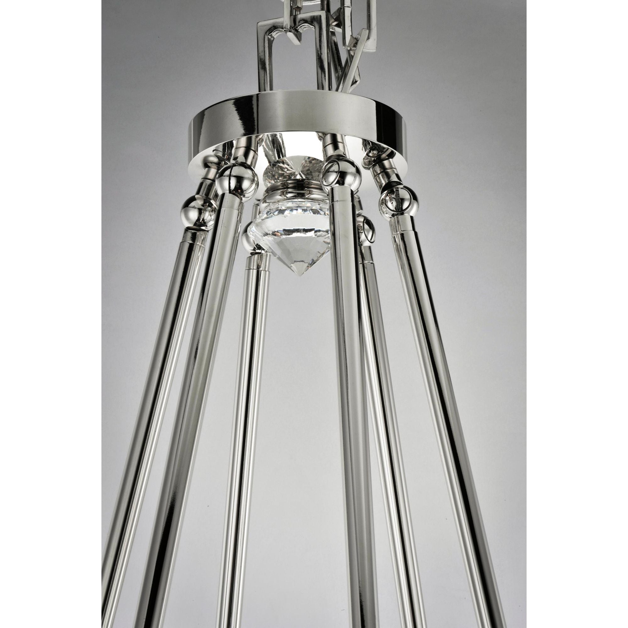 Studio M SM23645BCPN Empire 6-Light LED Chandelier in Polished Nickel