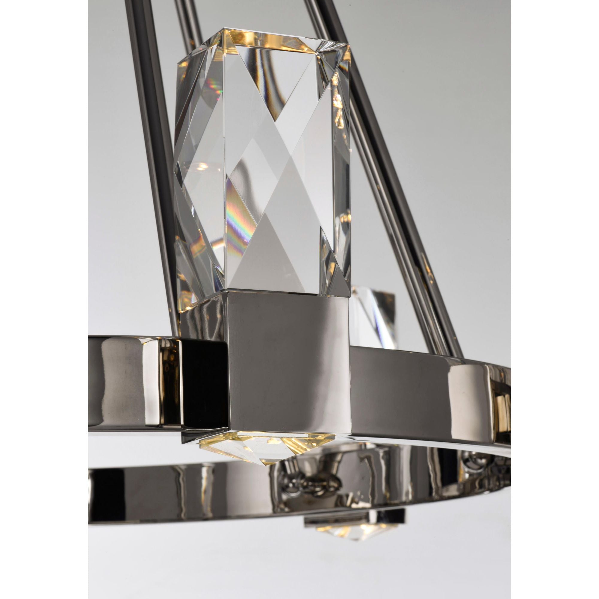 Studio M SM23645BCPN Empire 6-Light LED Chandelier in Polished Nickel