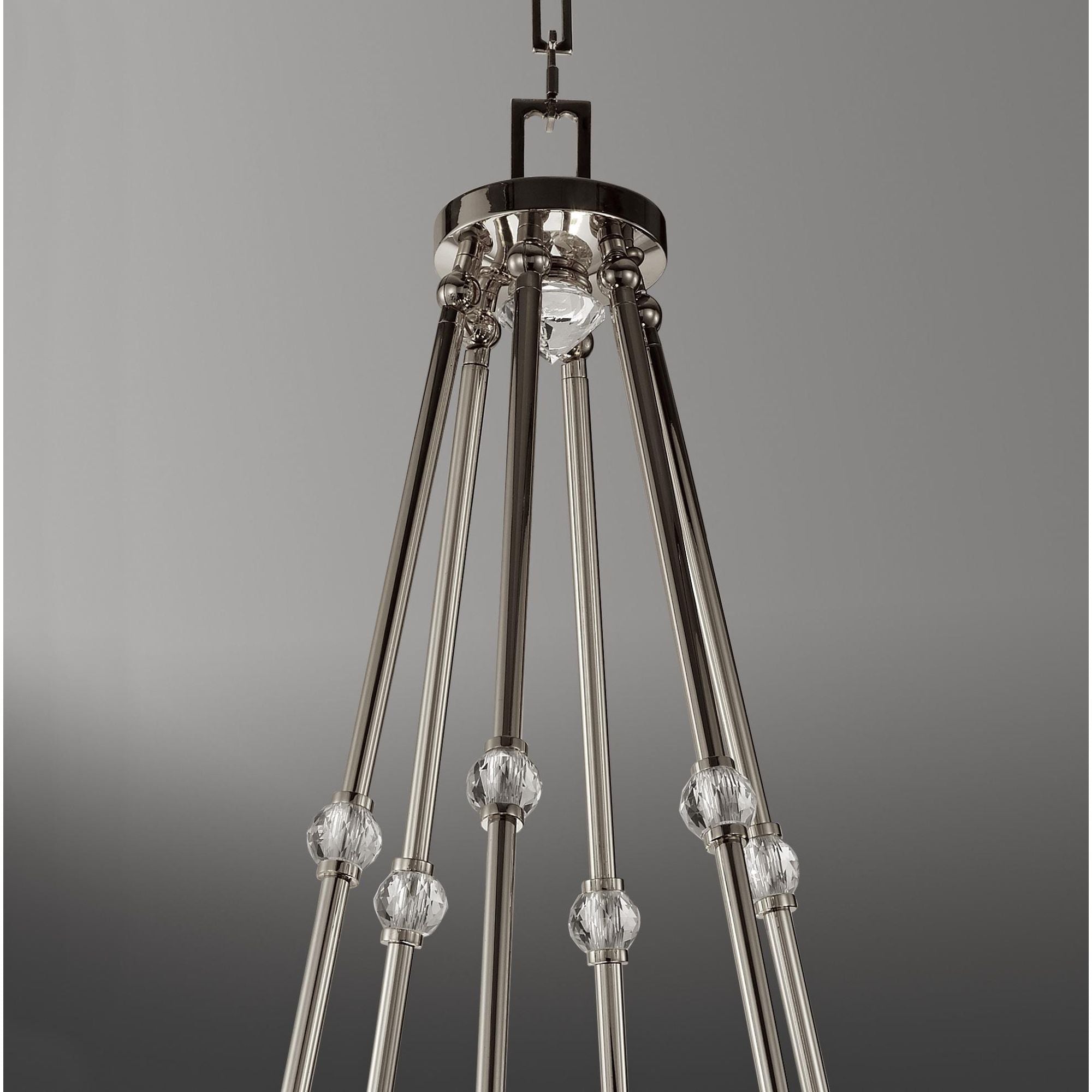 Studio M SM23645BCPN Empire 6-Light LED Chandelier in Polished Nickel