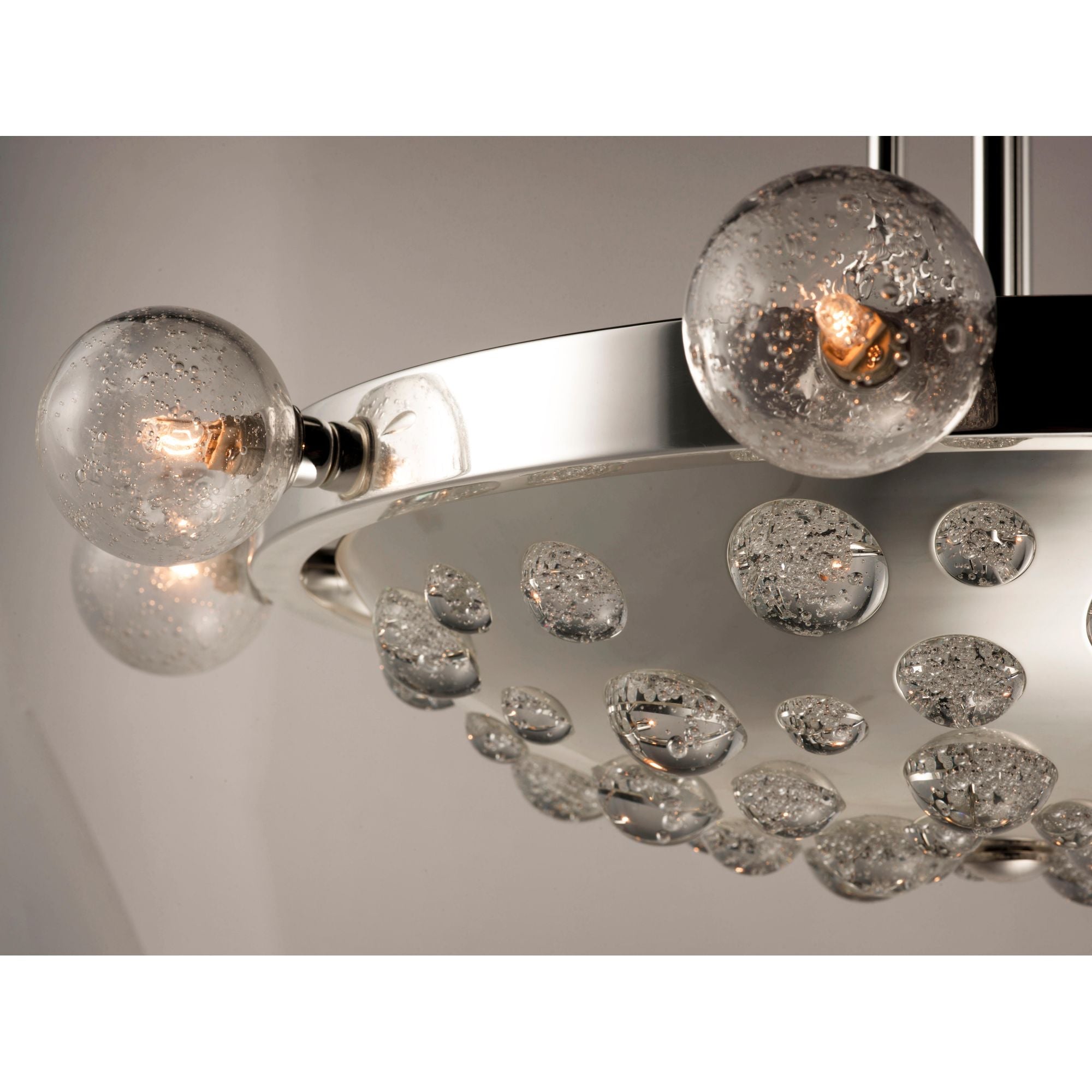 Studio M SM23743BGPS Cosmo 12-Light LED Chandelier in Plated Silver