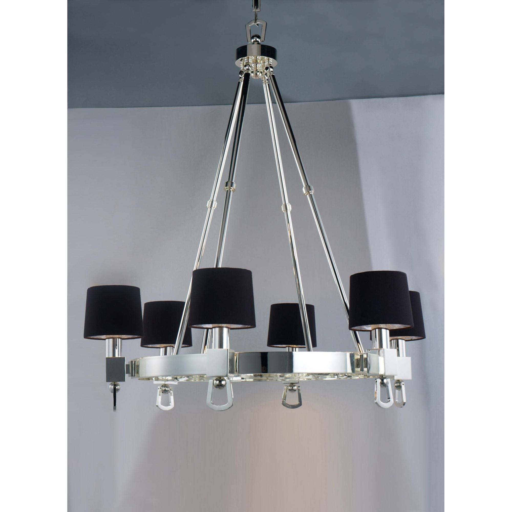 Studio M SM23766BTPS Jefferson 6-Light Chandelier in Plated Silver