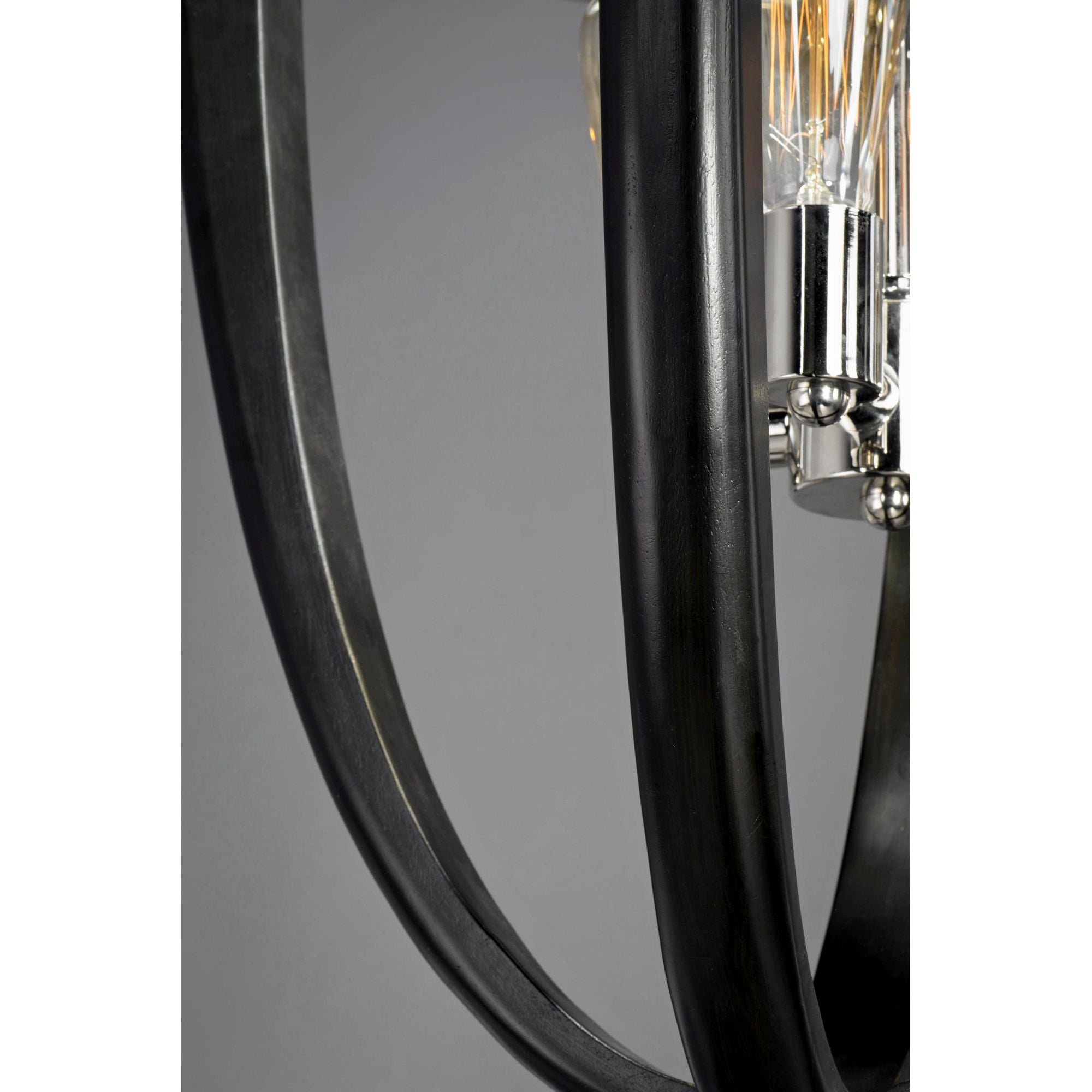 Studio M SM23803WEPN Crescendo 4-Light Pendant in Wenge / Polished Nickel