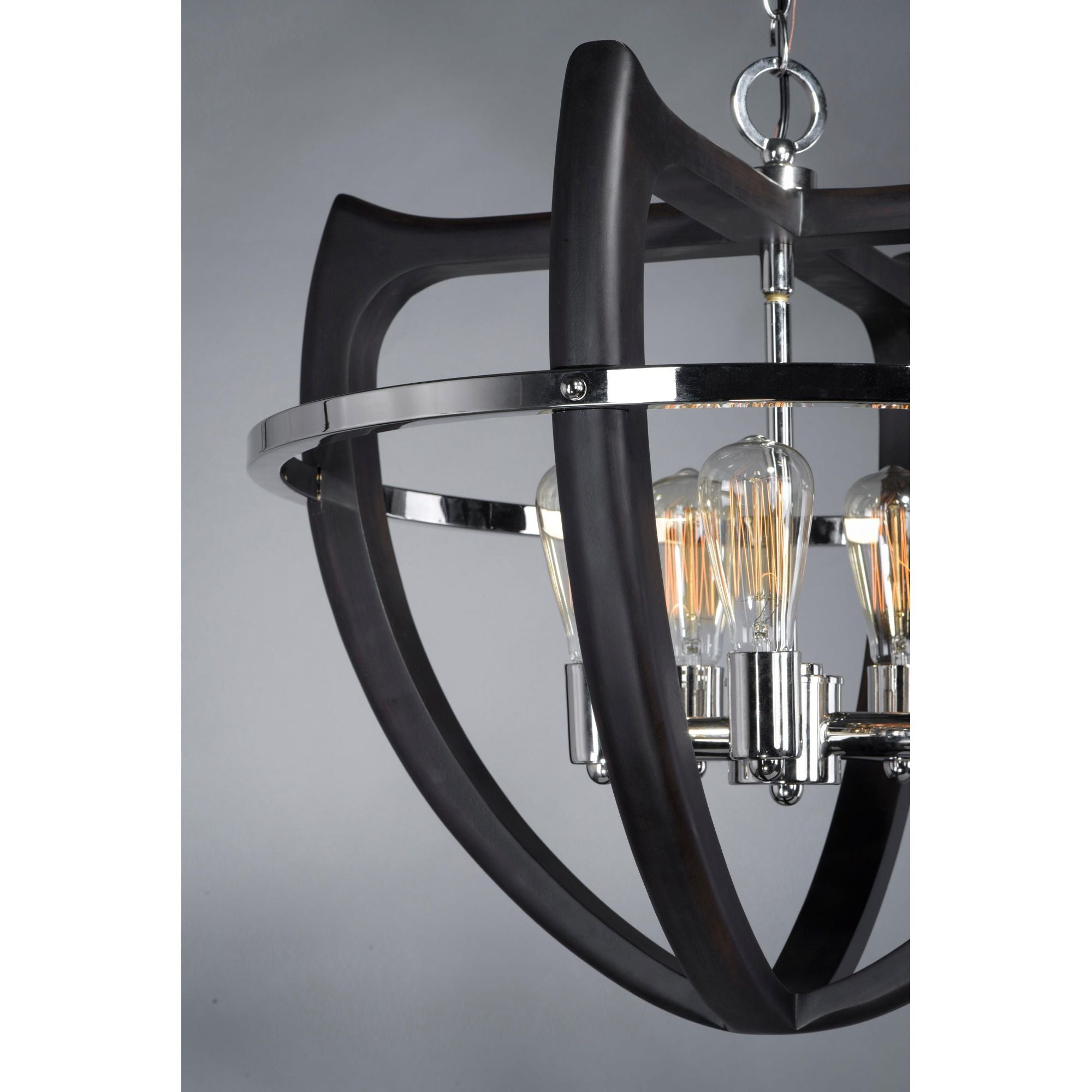 Studio M SM23805WEPN Crescendo 5-Light Pendant in Wenge / Polished Nickel