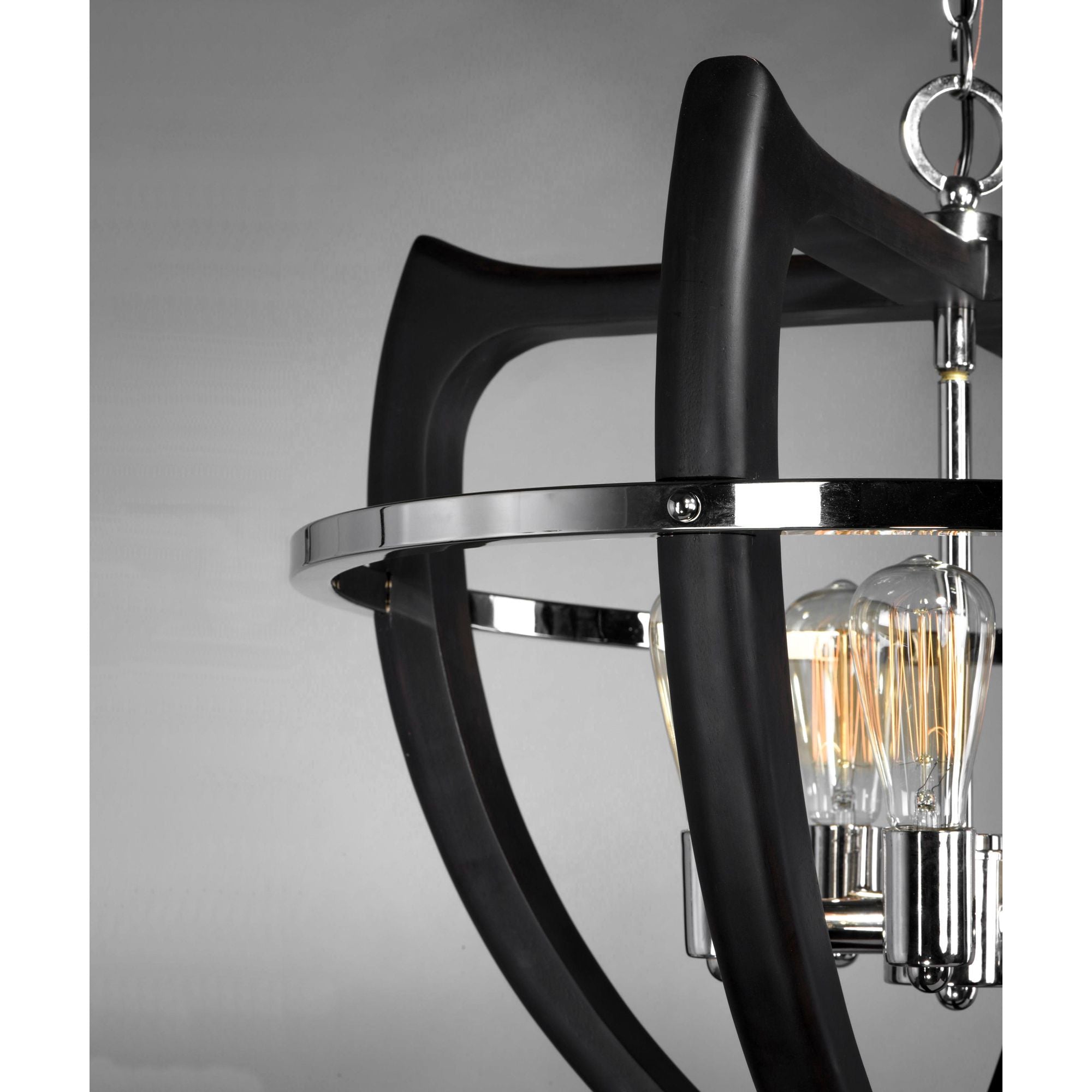 Studio M SM23805WEPN Crescendo 5-Light Pendant in Wenge / Polished Nickel