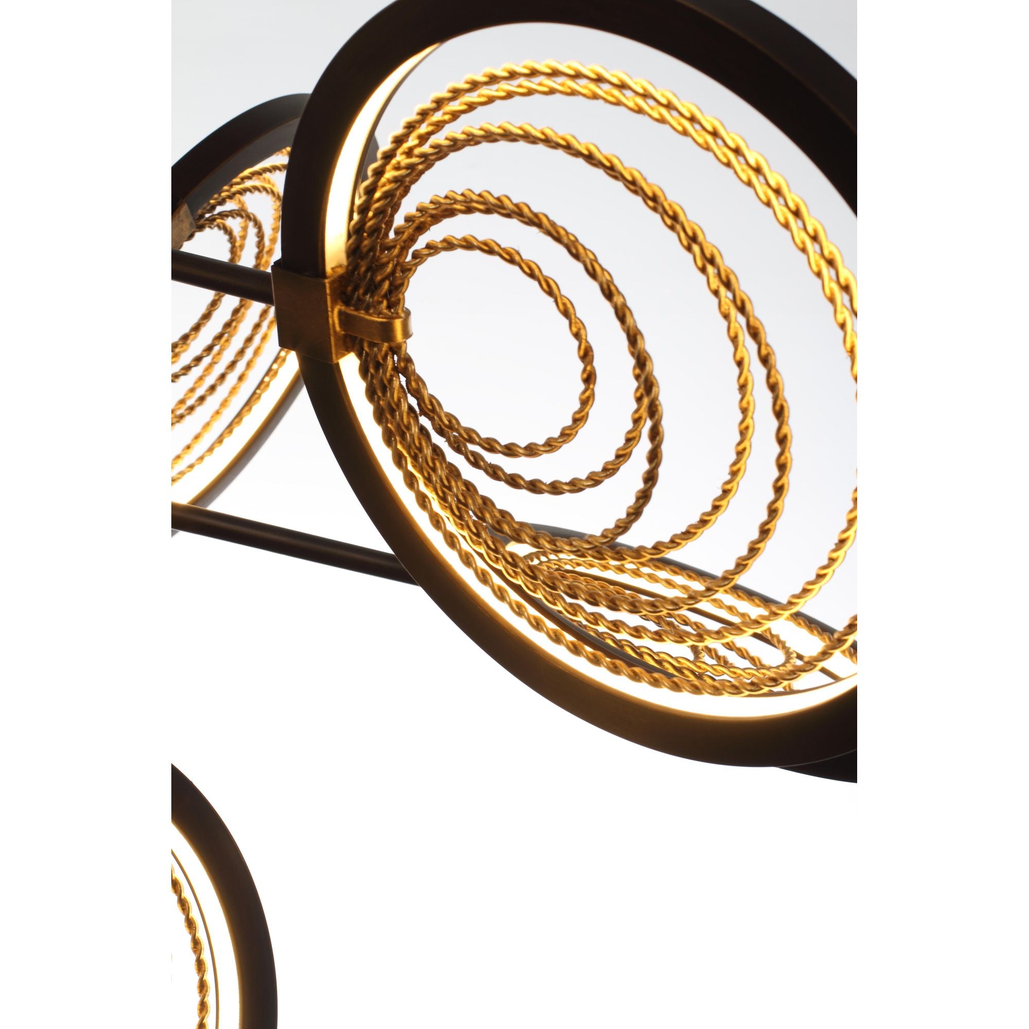 Studio M SM23845BZGTGL Lariat LED Pendant in Bronze Gilt / Gold Leaf