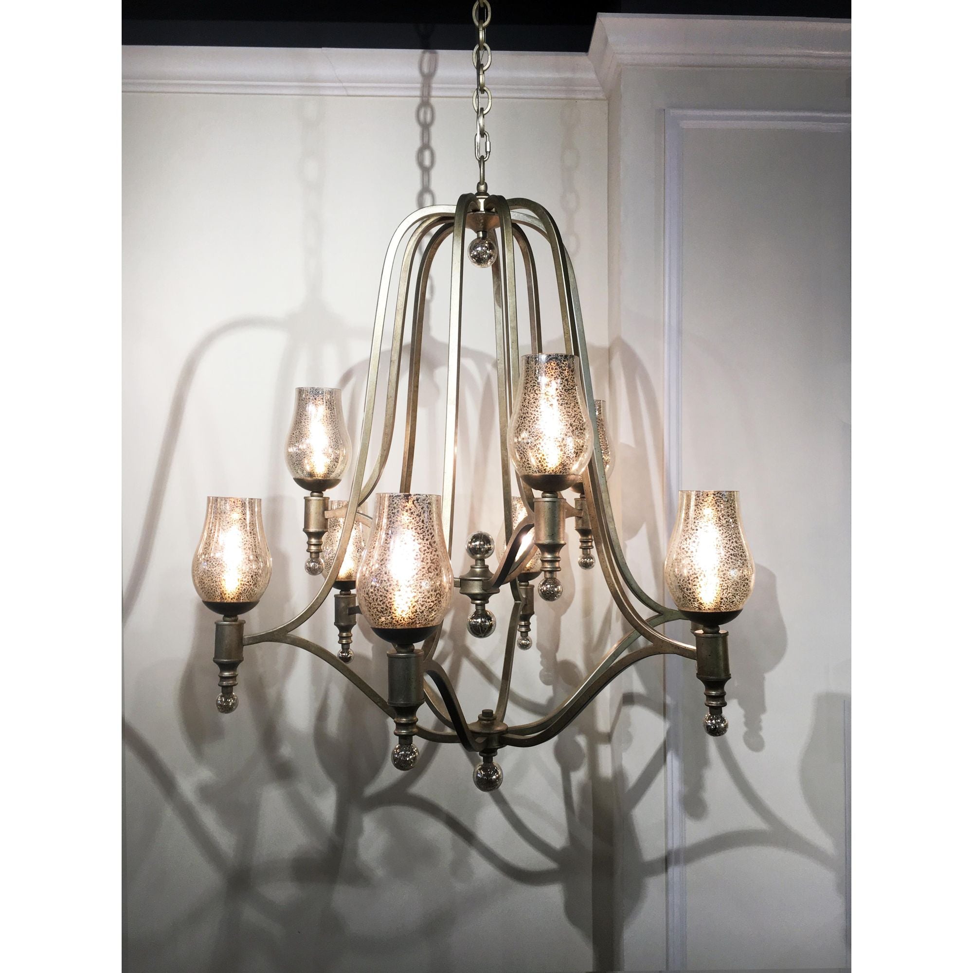 Studio M SM23977MGSG Mirabelle 9-Light Chandelier in Silver Gold