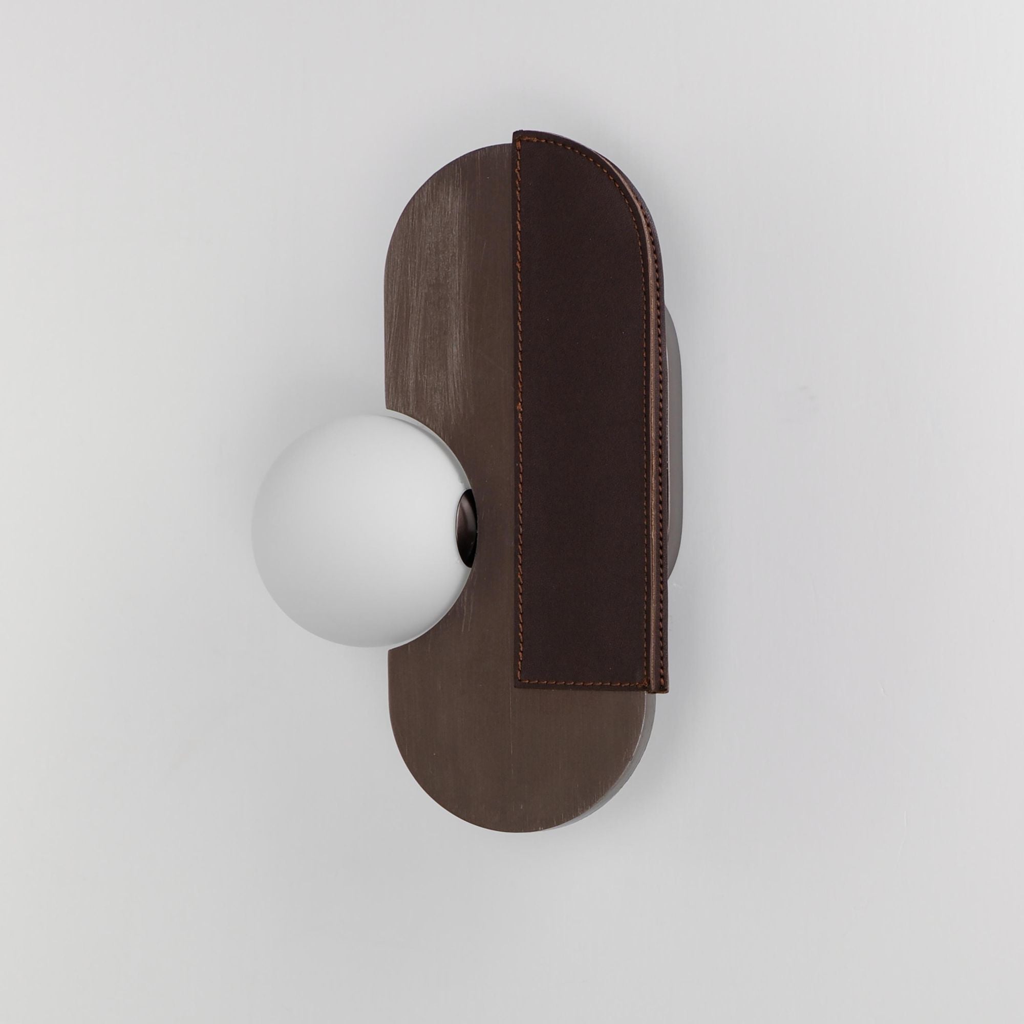 Studio M SM24600BBZ Stitched Side-Light Wall Sconce in Brushed Bronze by Nina Magon