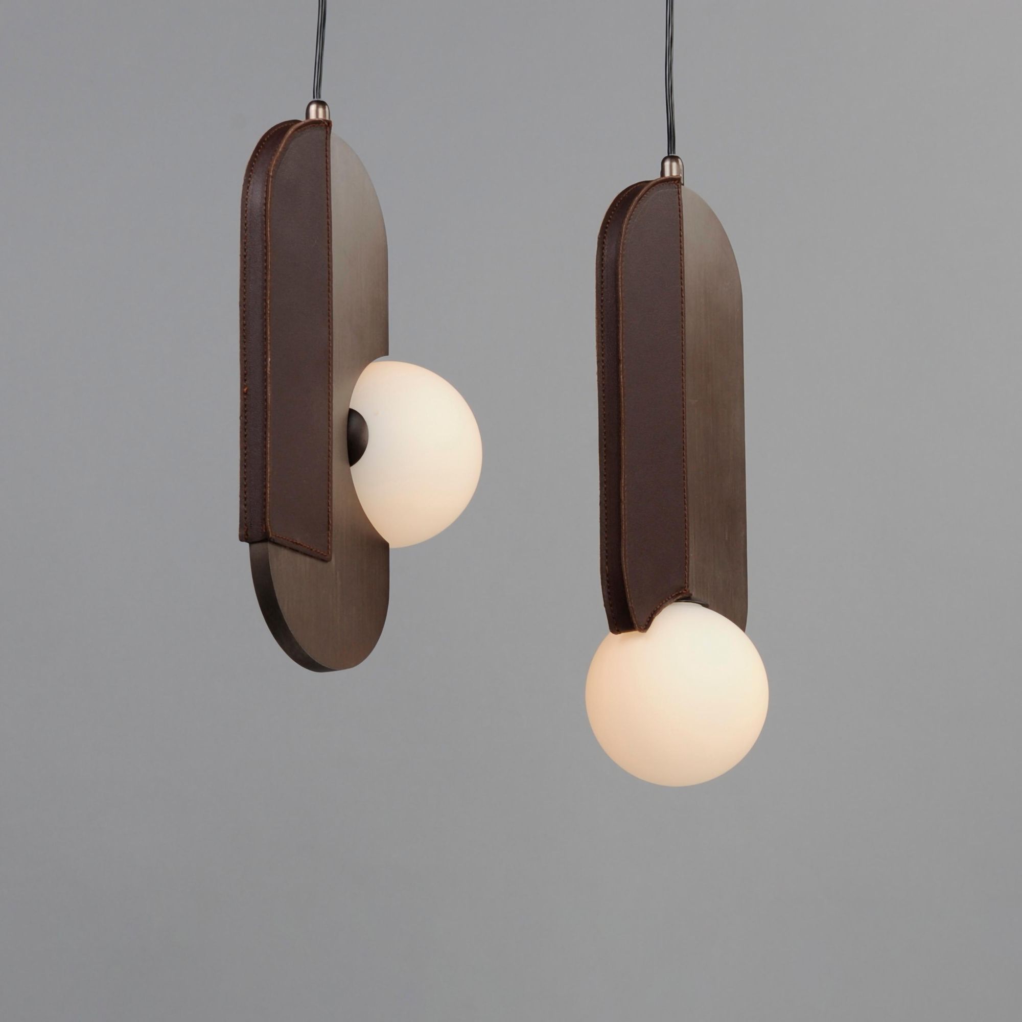 Studio M SM24605BBZ Stitched 5-Light Pendant in Brushed Bronze by Nina Magon