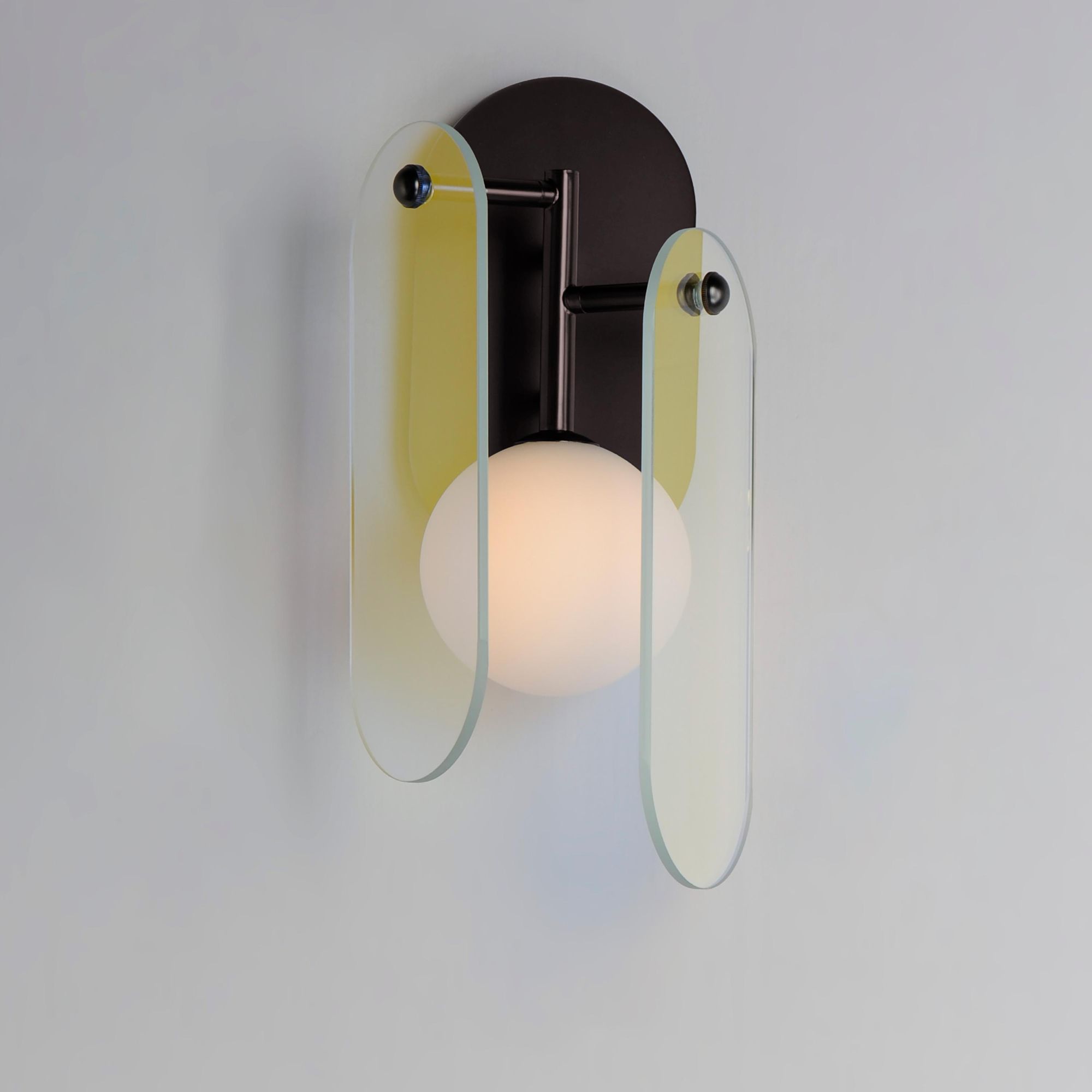 Studio M SM24810DCBBZ Megalith Dichroic Glass Wall Sconce in Brushed Bronze by Nina Magon