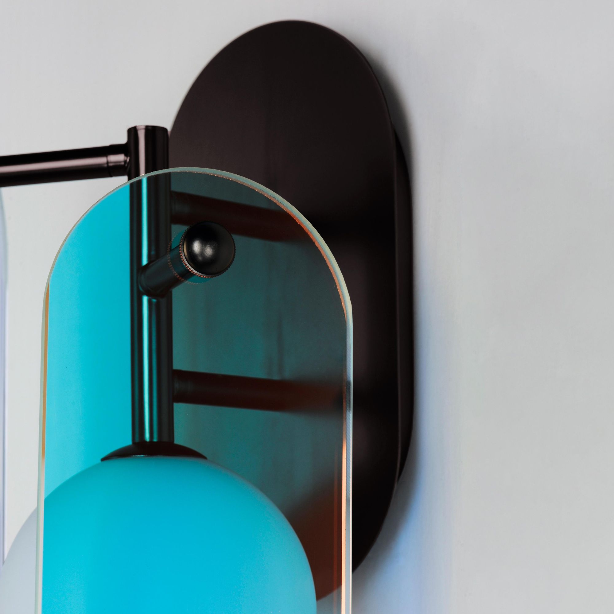 Studio M SM24810DCBBZ Megalith Dichroic Glass Wall Sconce in Brushed Bronze by Nina Magon