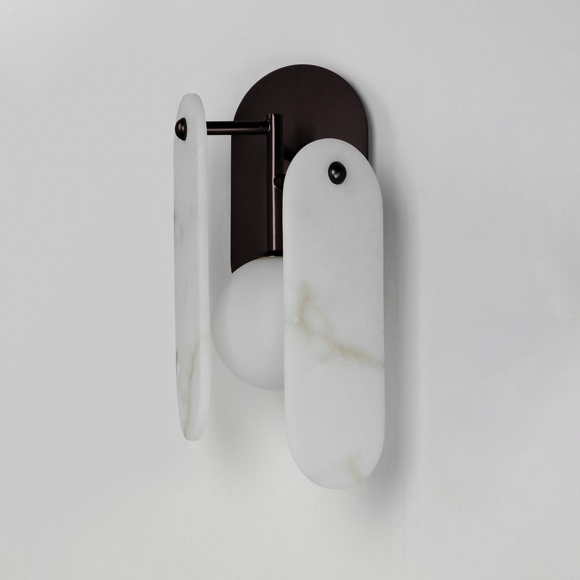 Studio M SM24810OXBBZ Megalith White Onyx Wall Sconce in Brushed Bronze by Nina Magon